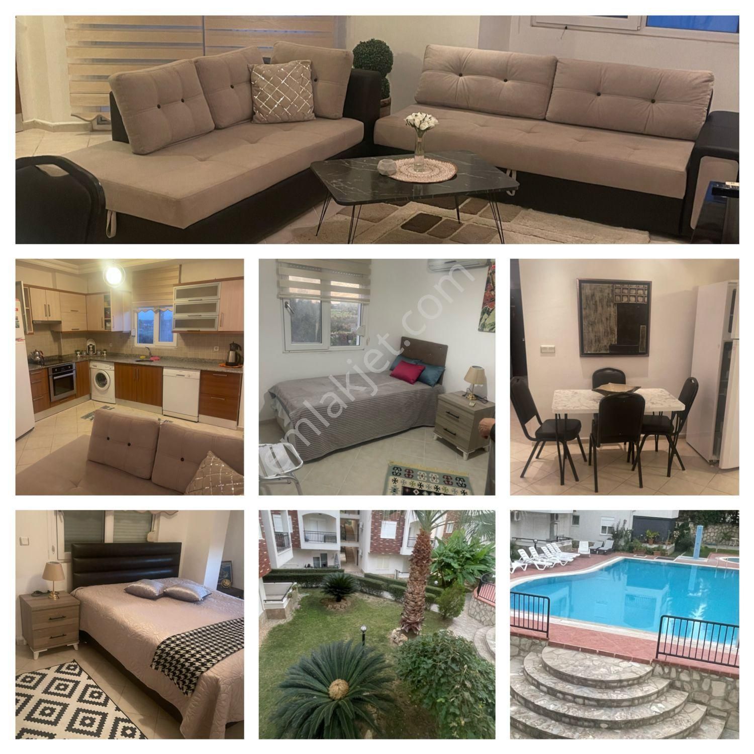 Manavgat'ta Side'de Site İçerisinde Kiralık