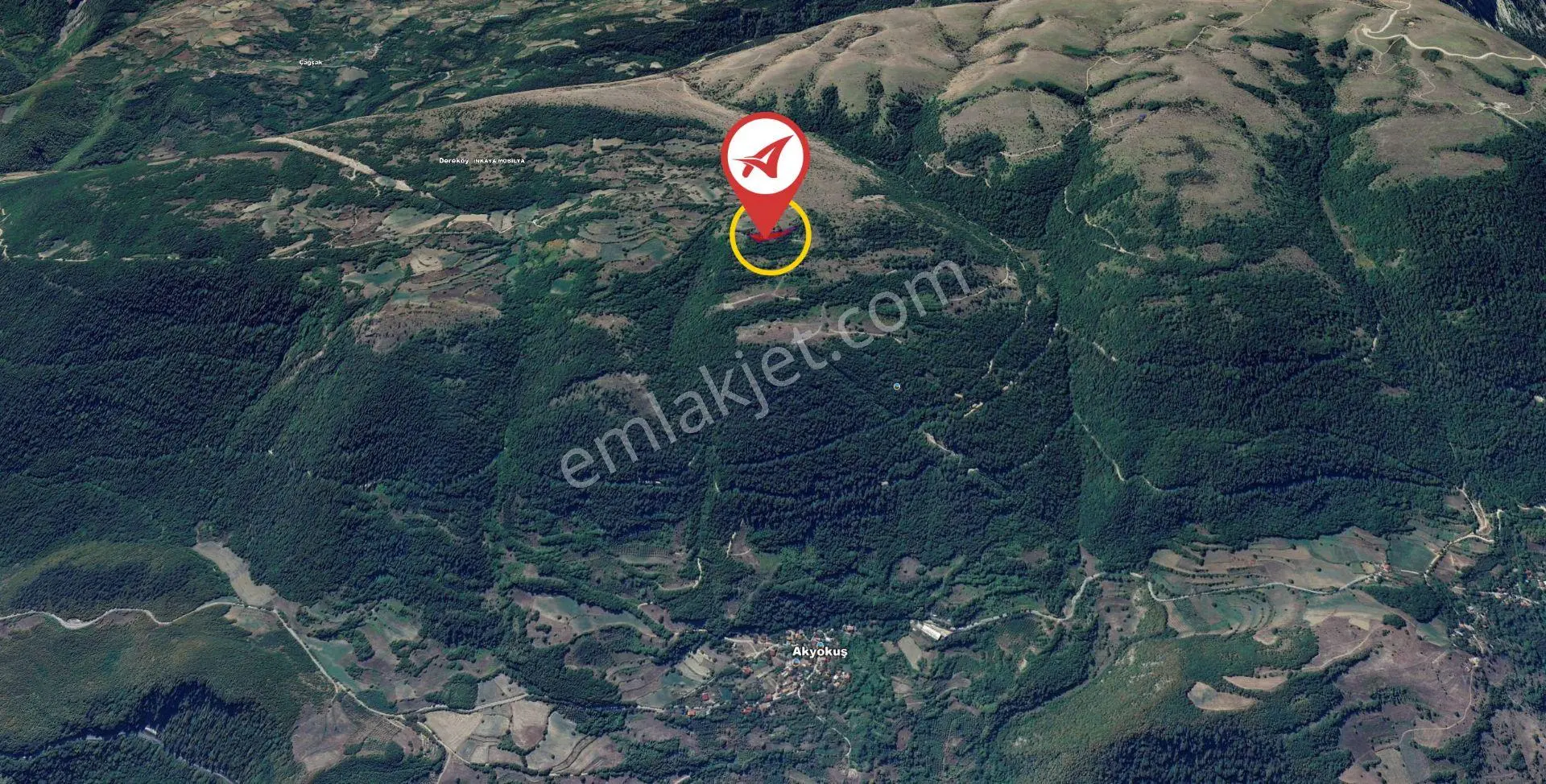 Bolu Mudurnu Dereköy Satılık Tarla 4113m2 - Görsel 4