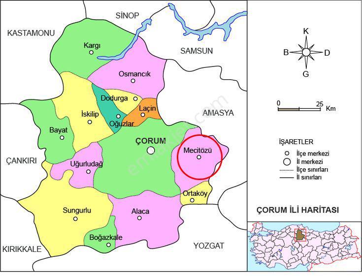 Çorum-mecitözü-hisarkavak Satılık 209m2 İmarlı Arsa - Görsel 22