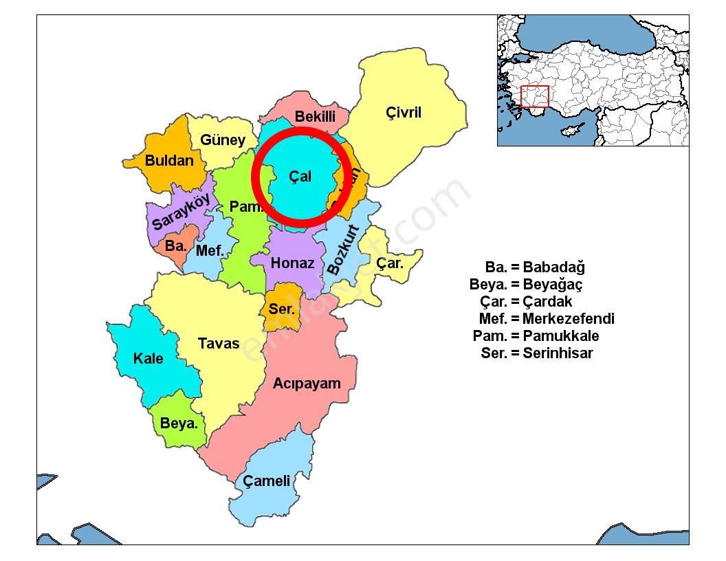 Denizli-çal-süller Satılık-1218m2 Çamlık - Görsel 23