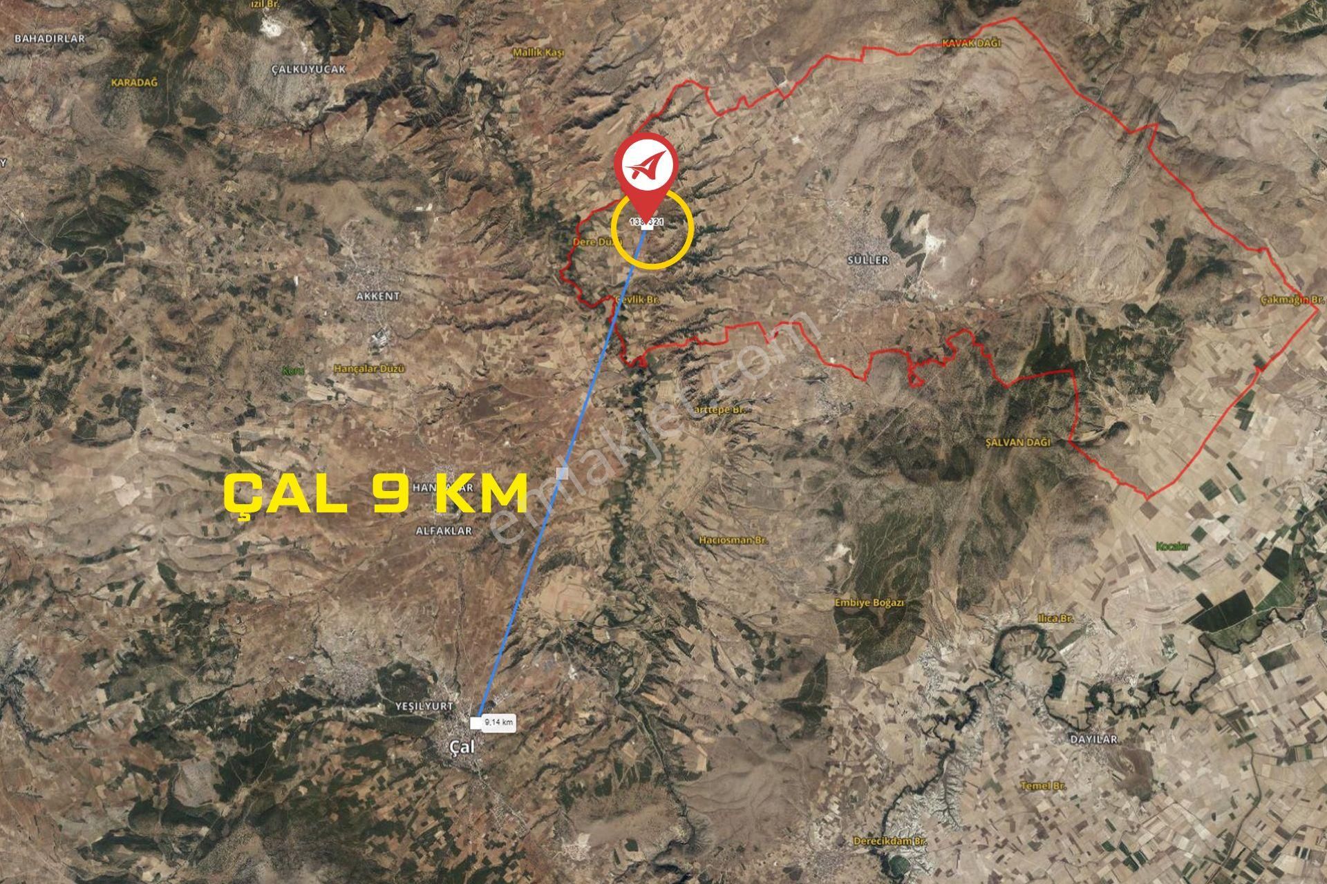Denizli-çal-süller Satılık-1218m2 Çamlık - Görsel 15