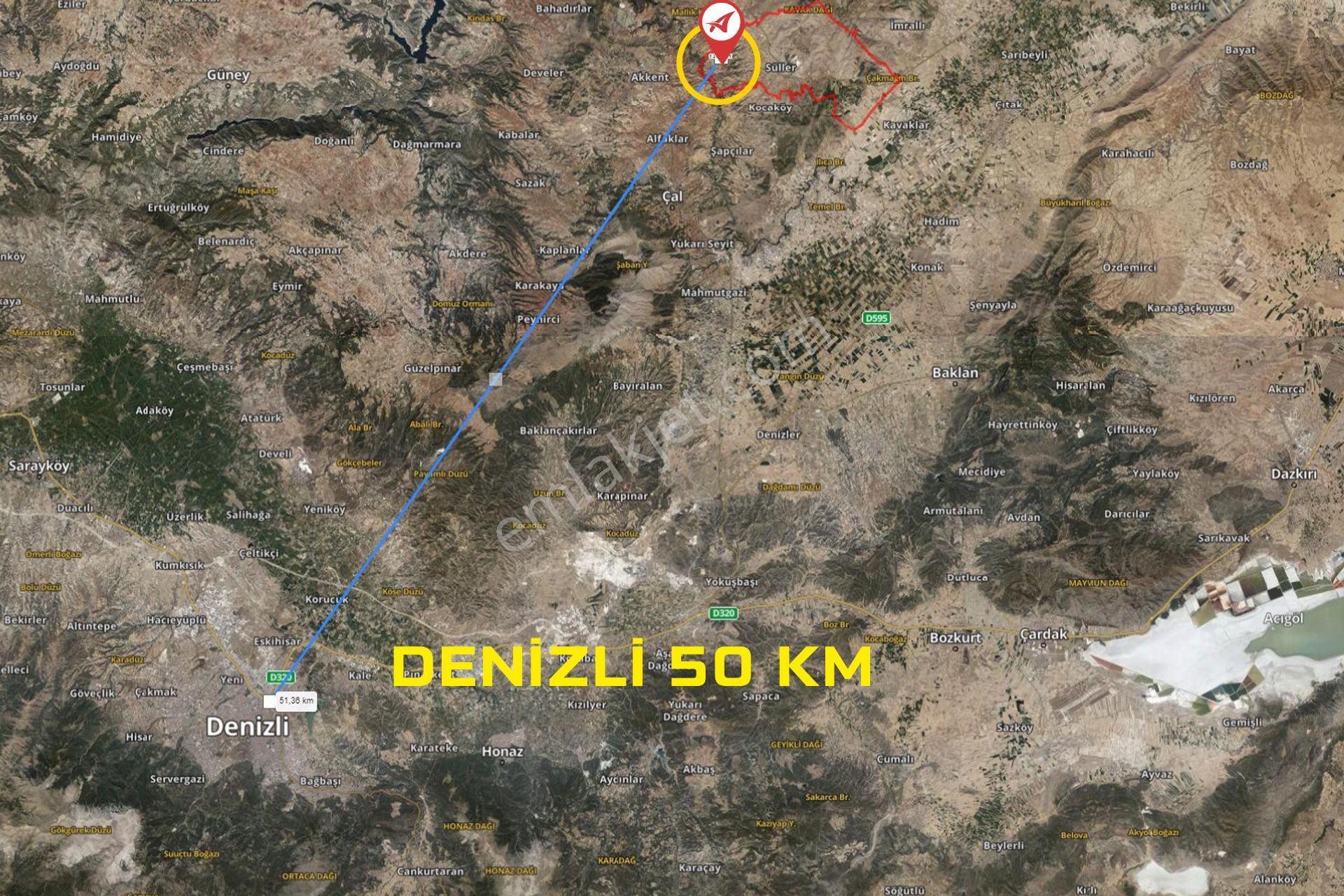 Denizli-çal-süller Satılık-1218m2 Çamlık - Görsel 16