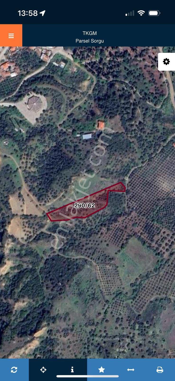 Turgutlu Satılık Derbent Mah 4.495m2 Tarla Yolu Var Köyün Üstünde