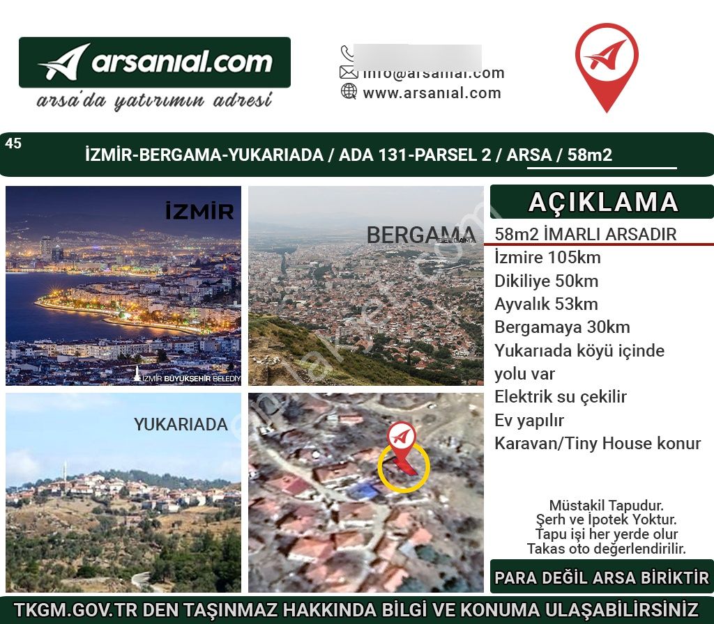 İzmir-bergama-yukarıada Satılık-58m2arsa - Görsel 28