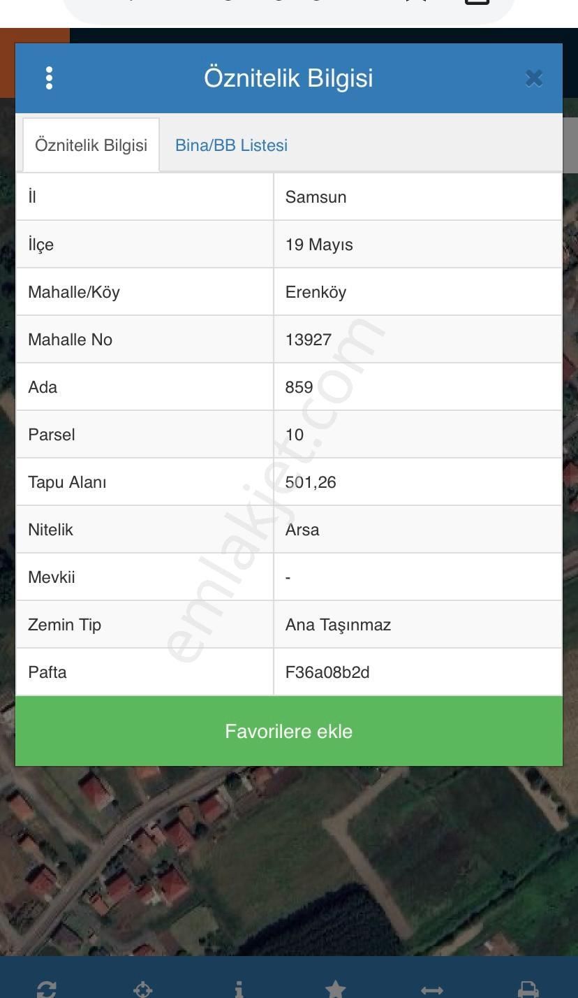 Akgün Kurumsaldan 19 Mayıs Erenköyde Satılık 501m2 Fırsat Arsa - Görsel 3