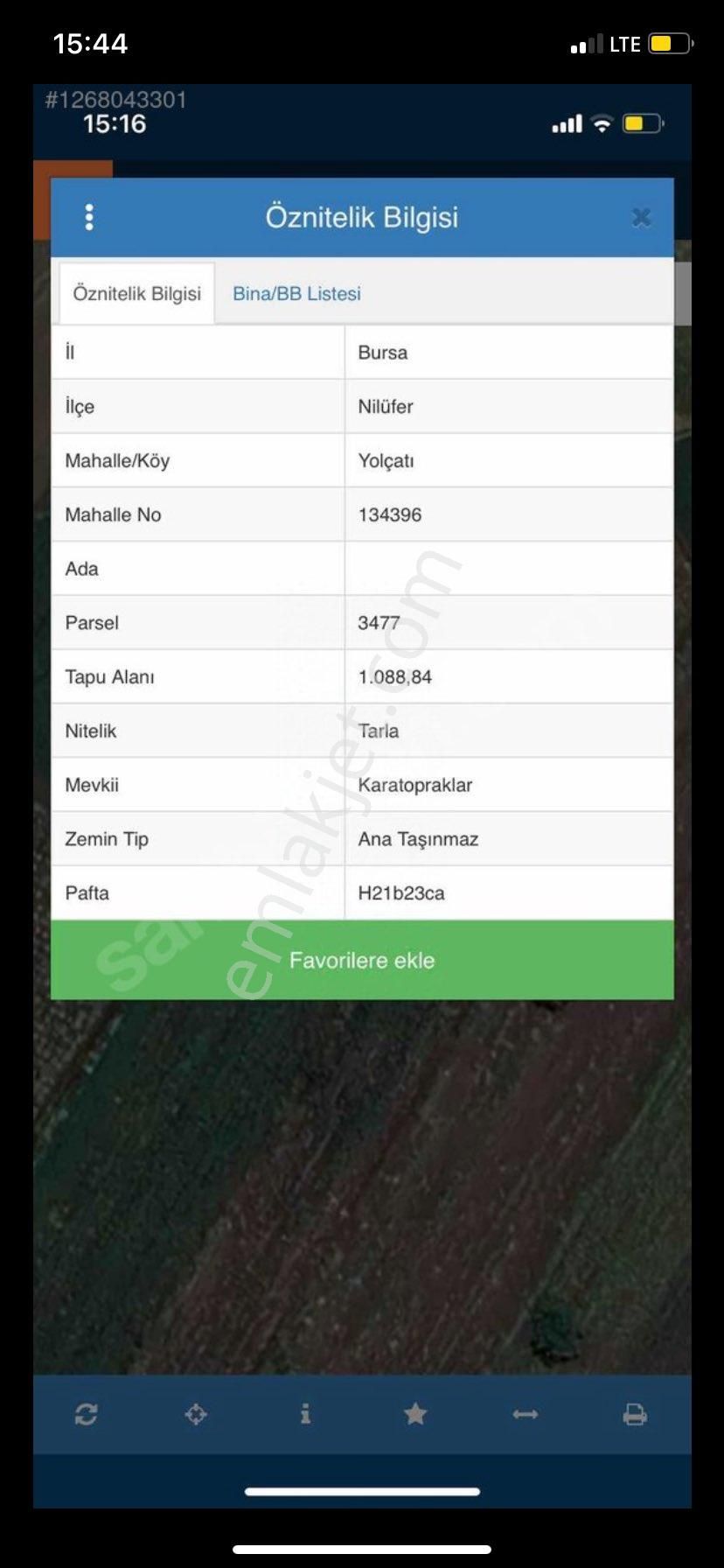 Şehir Hast. 1,2 Km Uzakta Nip İçinde Müstakil Parsel 1088 M2 - Görsel 2