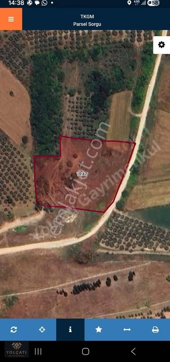 Yolçatı'da Satılık Yolu Olan Hisseli Arazi