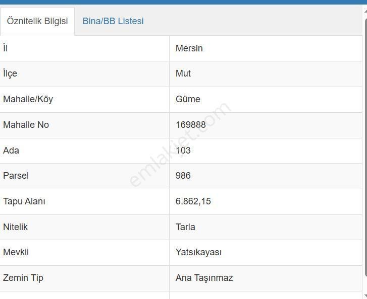 Satılık Arazi 7723m2 Mut Güme Mersin - Görsel 4