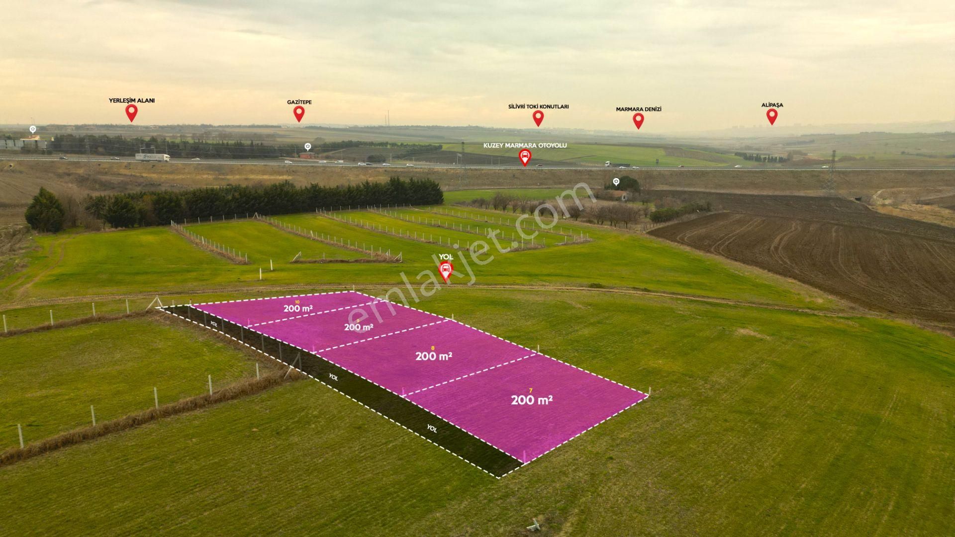 Fenerköyde Otobana Yakın 200 M² Satılık Tarla - Görsel 5
