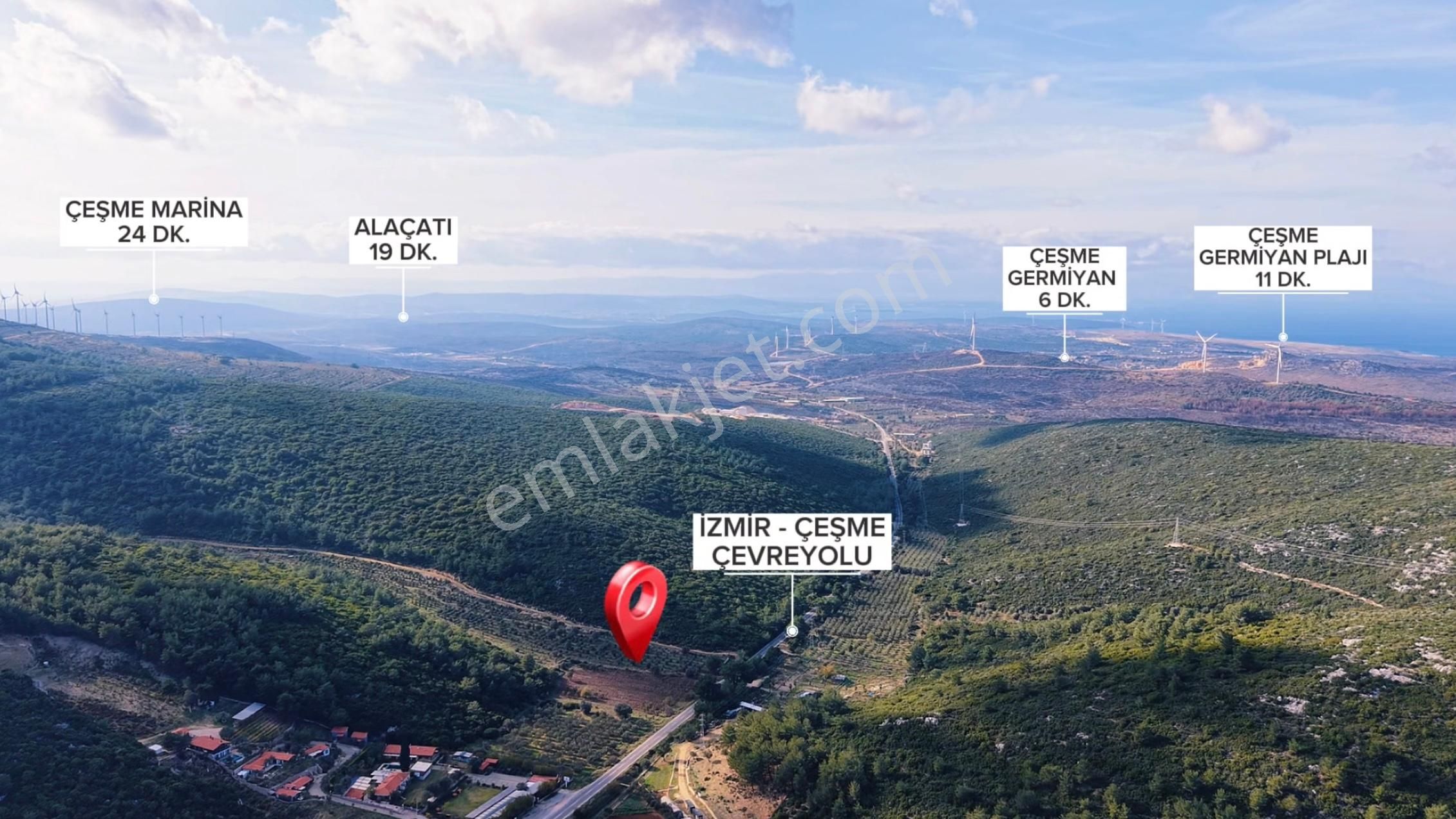 Urla Nohutalan Köyünde Yatırımlık Zeytin Ağaçlı Tarla