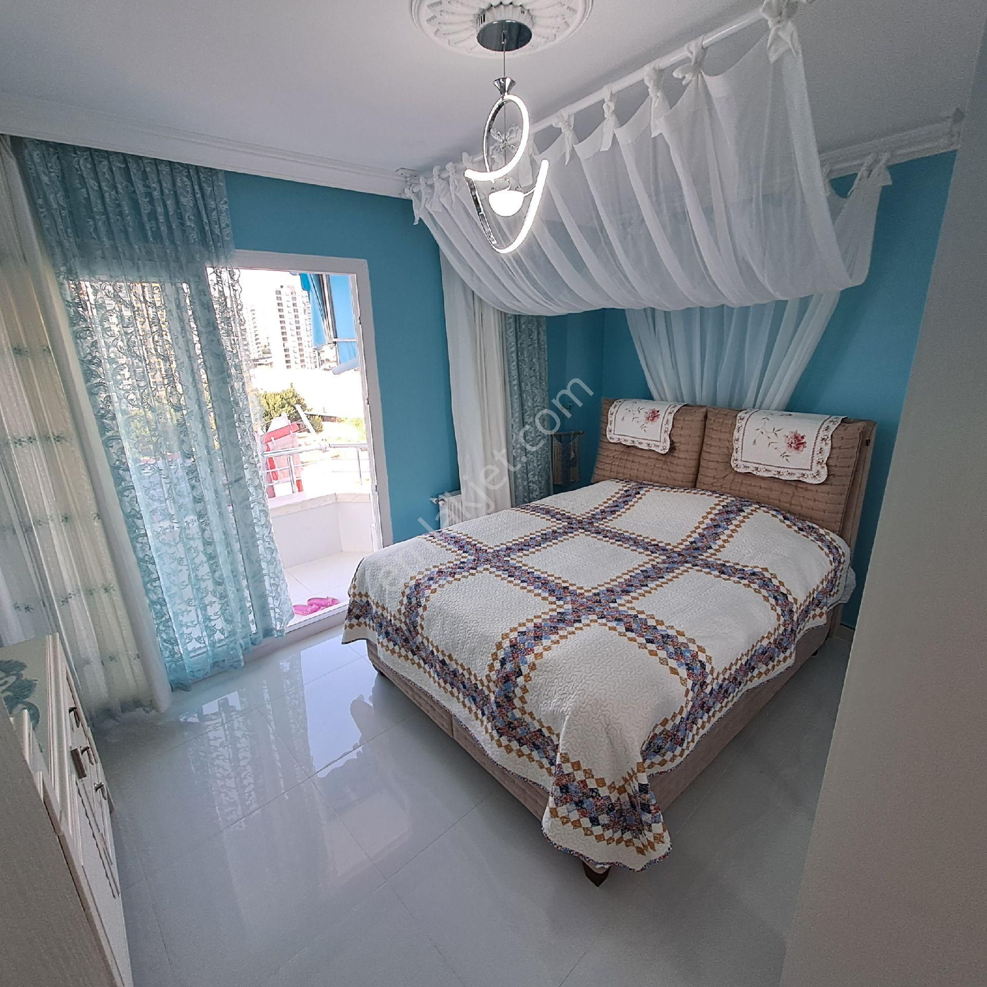 Mezitli Denizkent Tatil Sitesinde Kafa Daire Full Deniz Manzaralı - Görsel 18