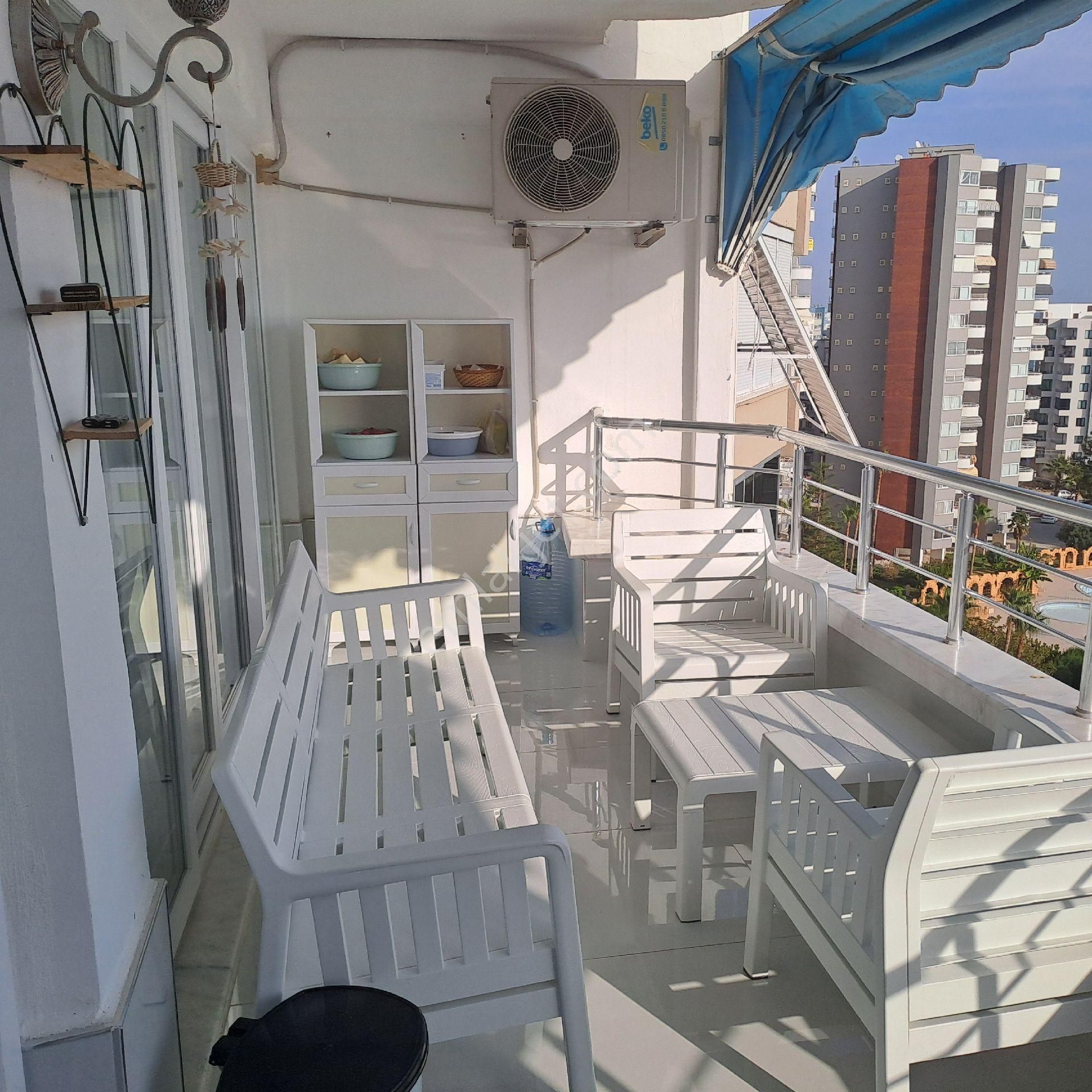 Mezitli Denizkent Tatil Sitesinde Kafa Daire Full Deniz Manzaralı - Görsel 4