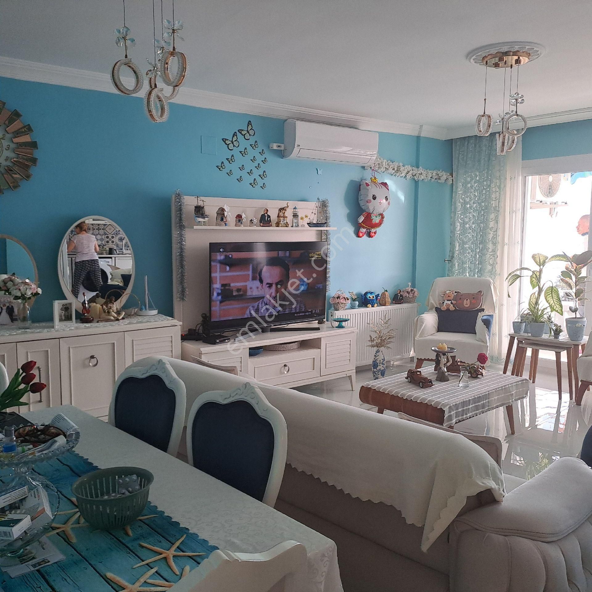 Mezitli Denizkent Tatil Sitesinde Kafa Daire Full Deniz Manzaralı - Görsel 22