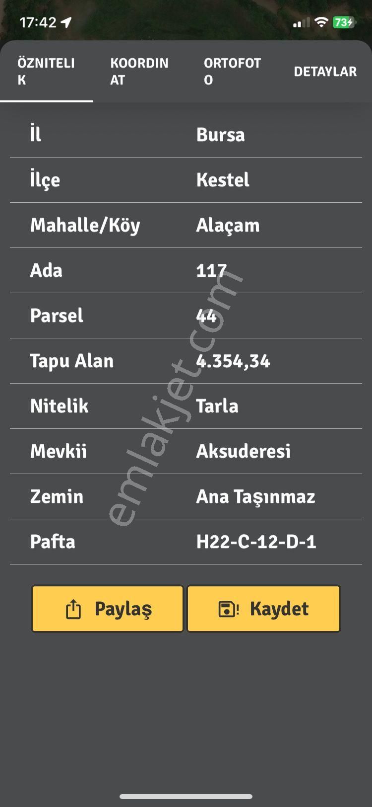 Bursa Kestel Alaçam'da Yola Cephe Fırsat Arazi - Görsel 3