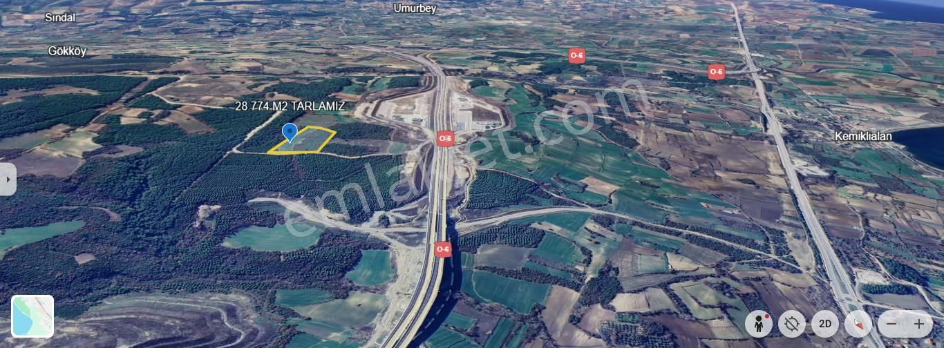 Çanakkale Lapseki Suluca Satılık 28.774m2 Tarla - Görsel 6