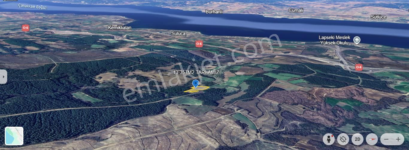 Çanakkale Lapseki Sulucada Satılık 13.357m2 Tarla - Görsel 5