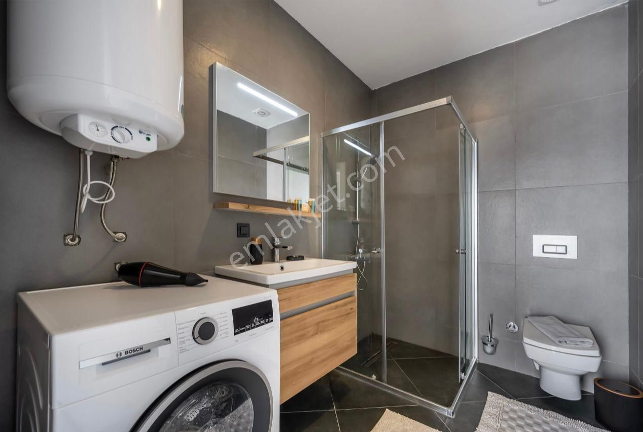 Bitez'de Site İçi, Eşyalı Satılık Daire - Görsel 27