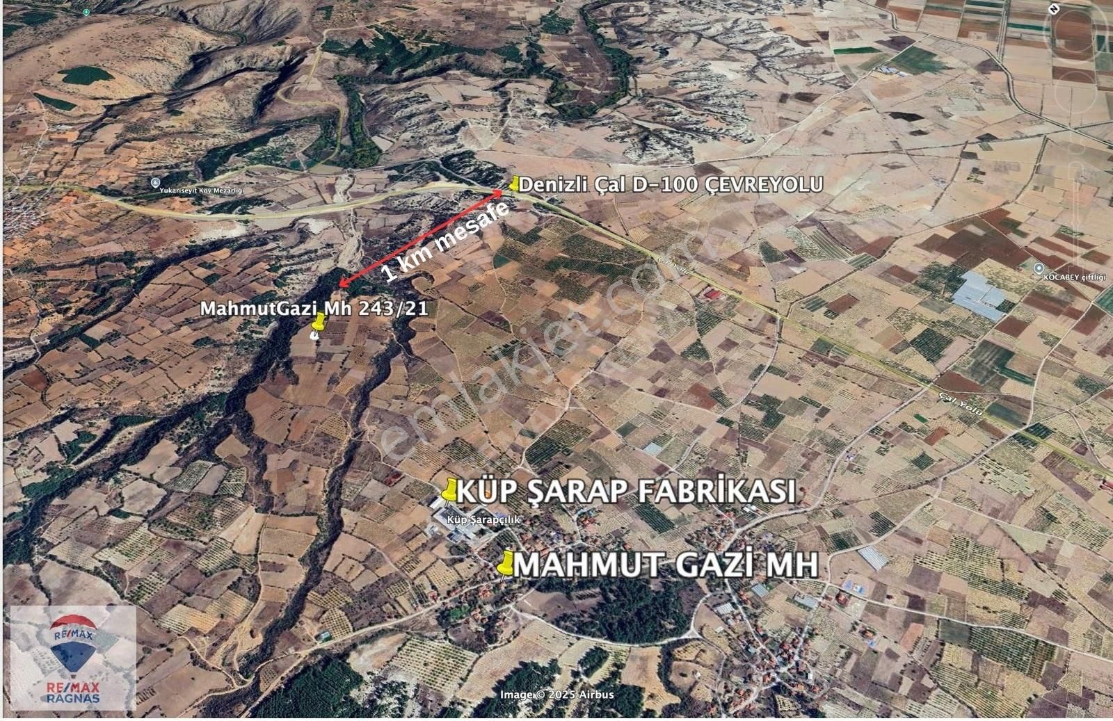 Denizli Çal Mahmutgazi Mh Küp Şarap Fabrikasına Komşu 1.023,49 M - Görsel 10