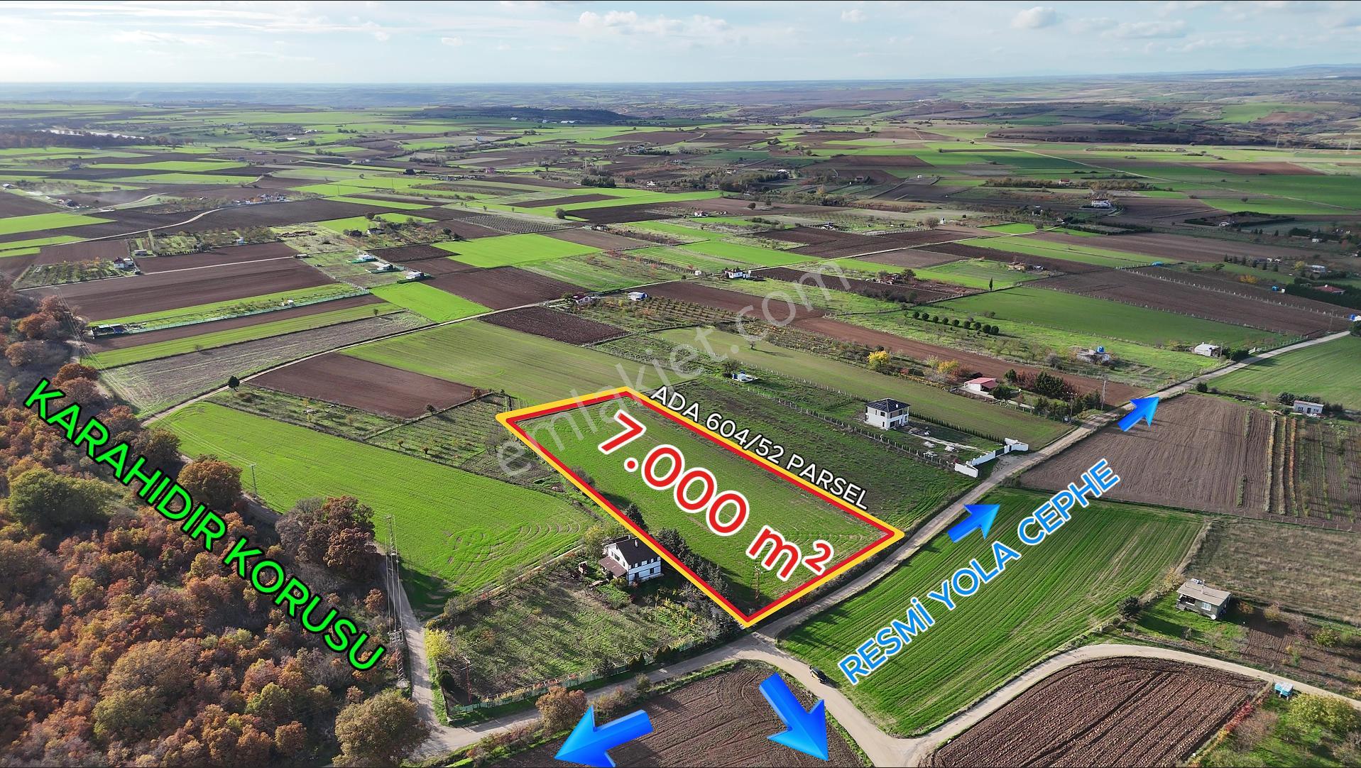 Kırklareli Karahıdır İmara Yakın Su Elektrik Var 7.000 M² Hemen Koru Yanı - Görsel 13