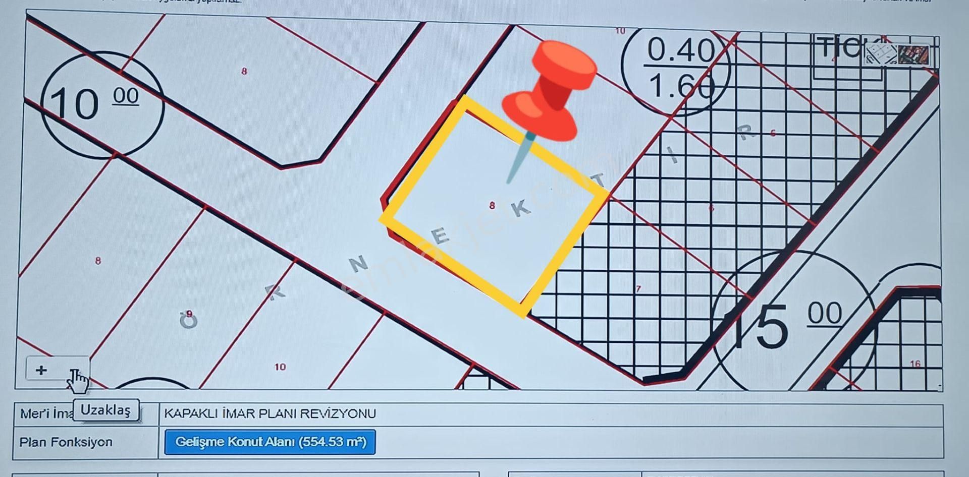 Kapaklı Merkezde Satılık 555 M2 İmarlı İfrazlı Arsa - Görsel 8