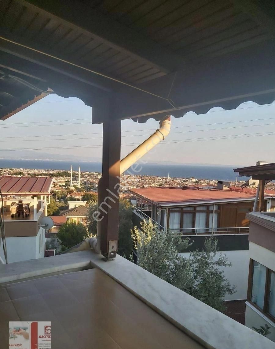 Altınoluk Satılık 4+1 Deniz Manzaralı 160 M2 Trıplexs Villa Müstakil Girişli Bahçeli Masrafsız - Görsel 23