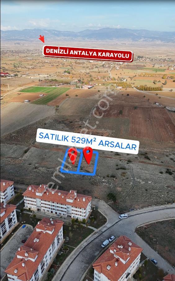 Şahin Emlaktan Denizli Acıpayam Oğuz Mah.satılık 2 Adet Yan Yana 529m² B+4 Kat İmarlı Arsalar - Görsel 4