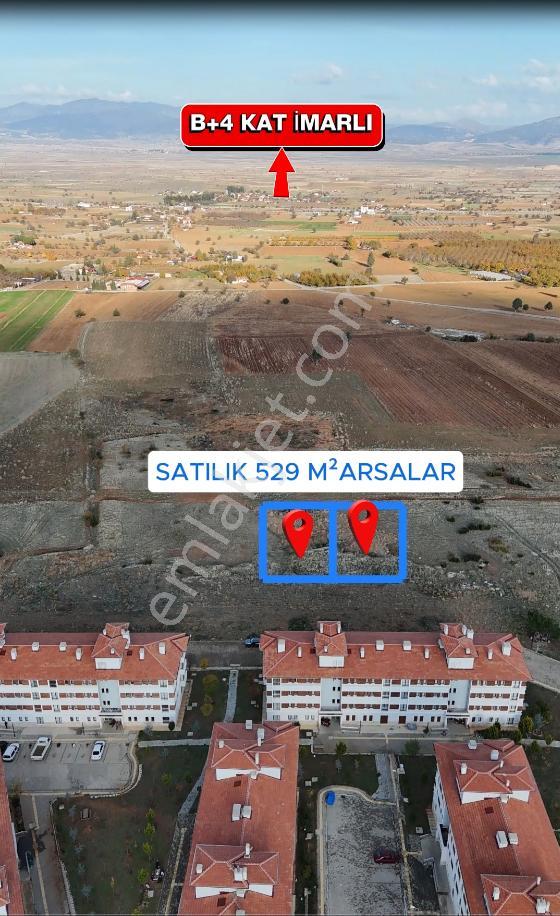 Şahin Emlaktan Denizli Acıpayam Oğuz Mah.satılık 2 Adet Yan Yana 529m² B+4 Kat İmarlı Arsalar - Görsel 6