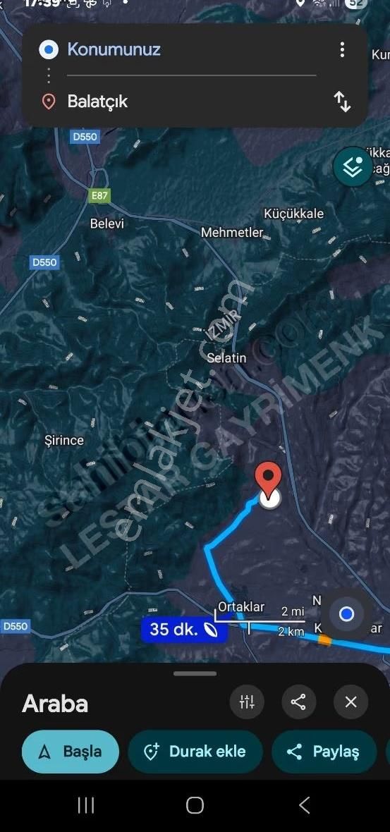 Müstakil Tapulu Muhteşem Konumda Zeytin Ve İncir Bahçeşi