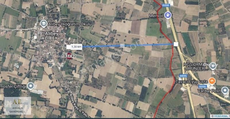 Alibey Köyde/ Köy Mücavir Alanı İçinde Satılık Tarla 2.436m² - Görsel 2