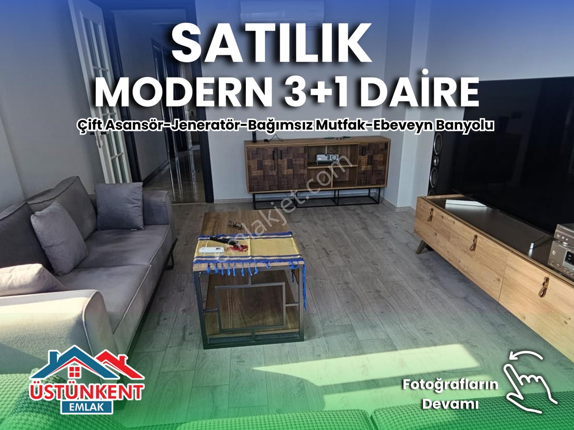 Üstünkent'ten Satılık 3+1 Bağımsız Mutfak Modern Daire
