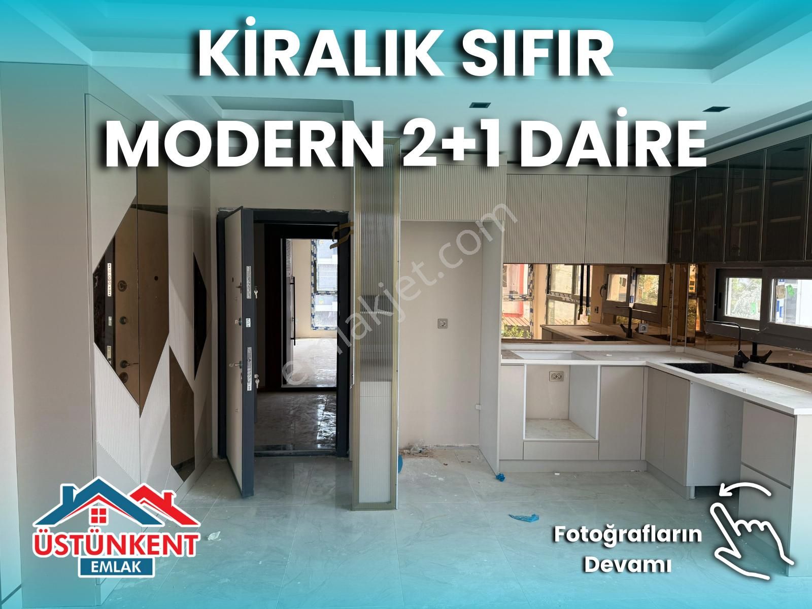Üstünkent Emlak'tan 50.yıl Kiralık Modern Sıfır Daire