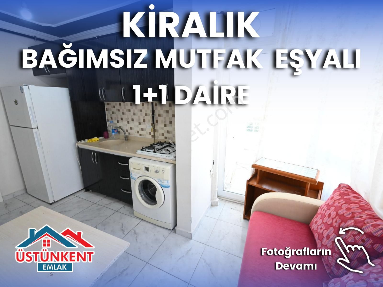Üstünkent'ten Kiralık 1+1 Eşyalı Bağımsız Mutfak Daire