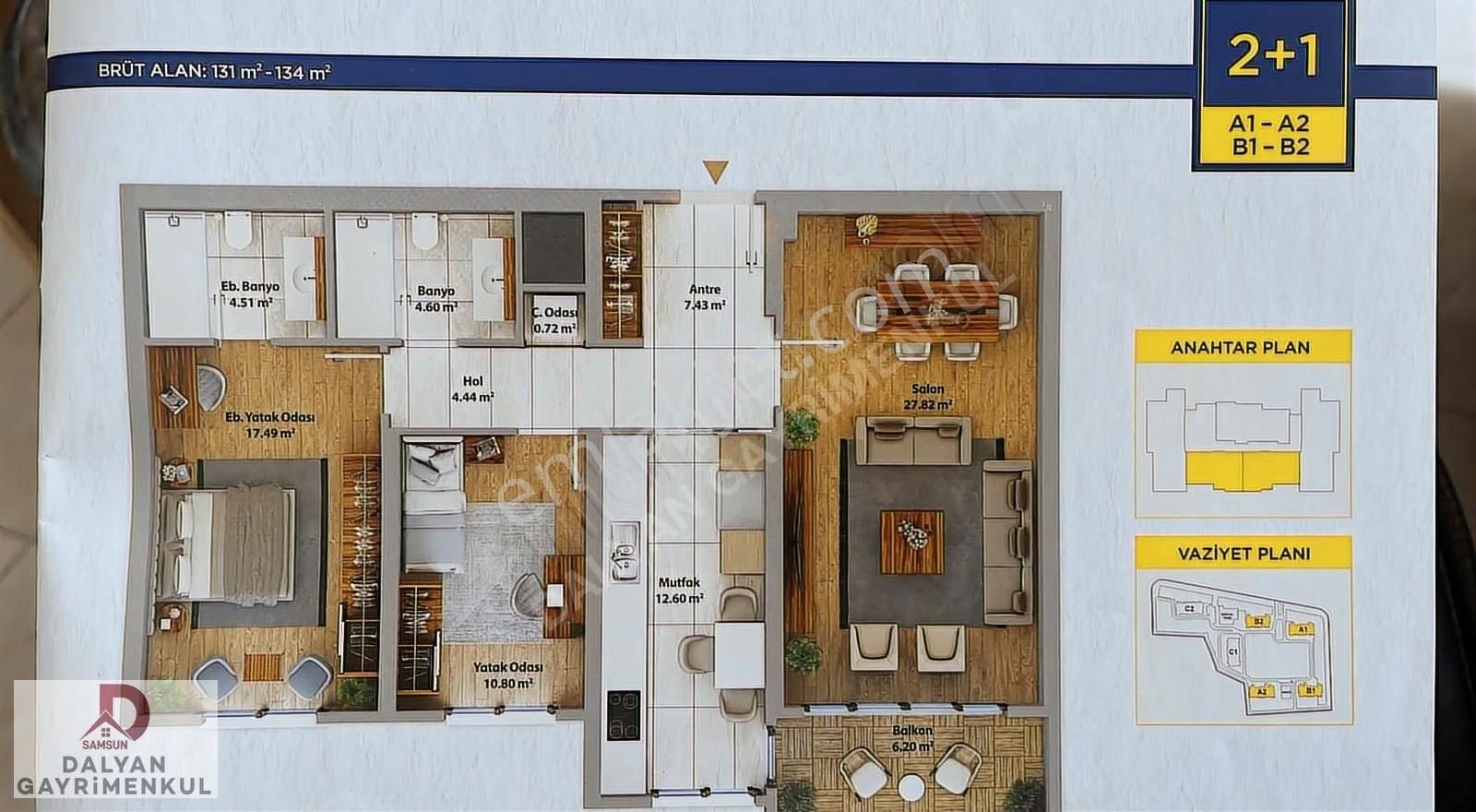 Bizim Evler 11 Modern Göl Manzaralı 2+1 Satılık Daire - Görsel 23