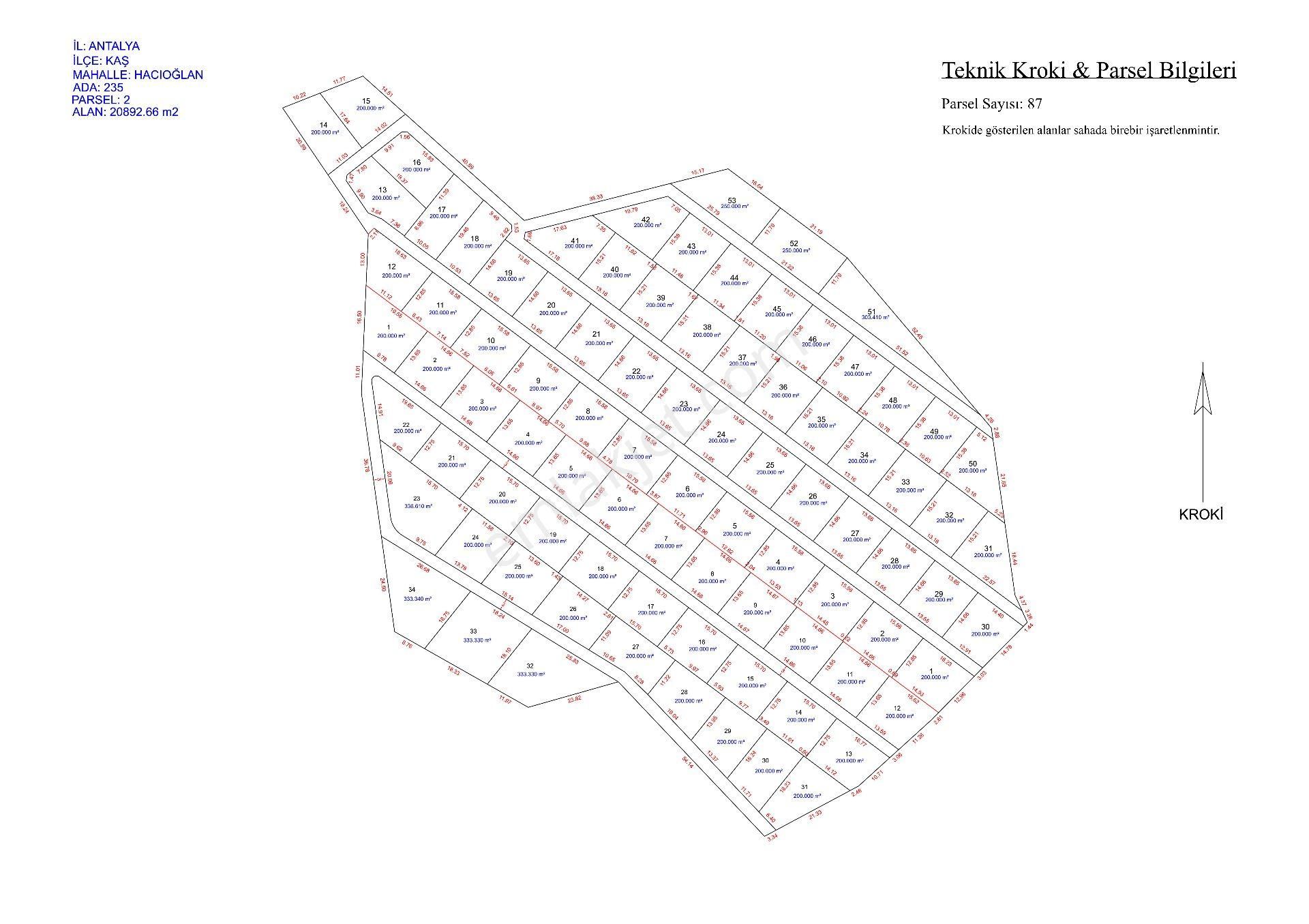 Kaş Hacıoğlan'da 200 M2 Arsa Yatırım Fırsatı / 200 M2 Investment Plot - Görsel 3