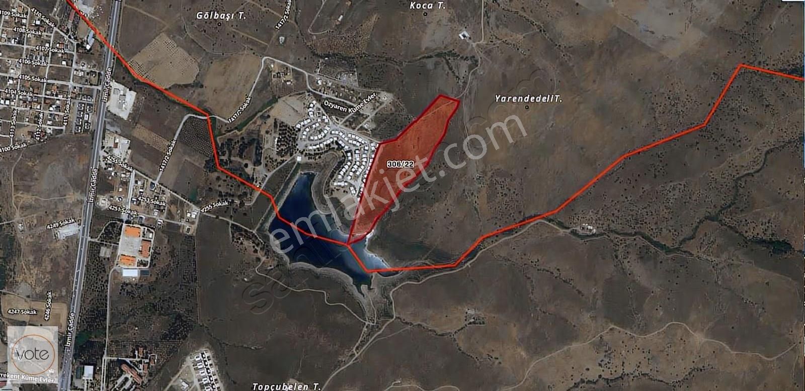 Seferihisar Ulamış Göl Kenarı Satılık 2000m2 Arsa