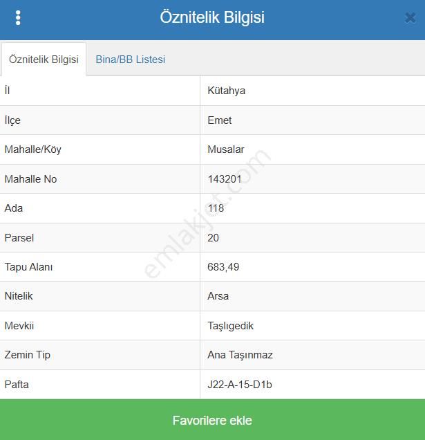 Kütahya Emet Musalar Köyünde 683 M² Arsa Satılıktır - Görsel 7