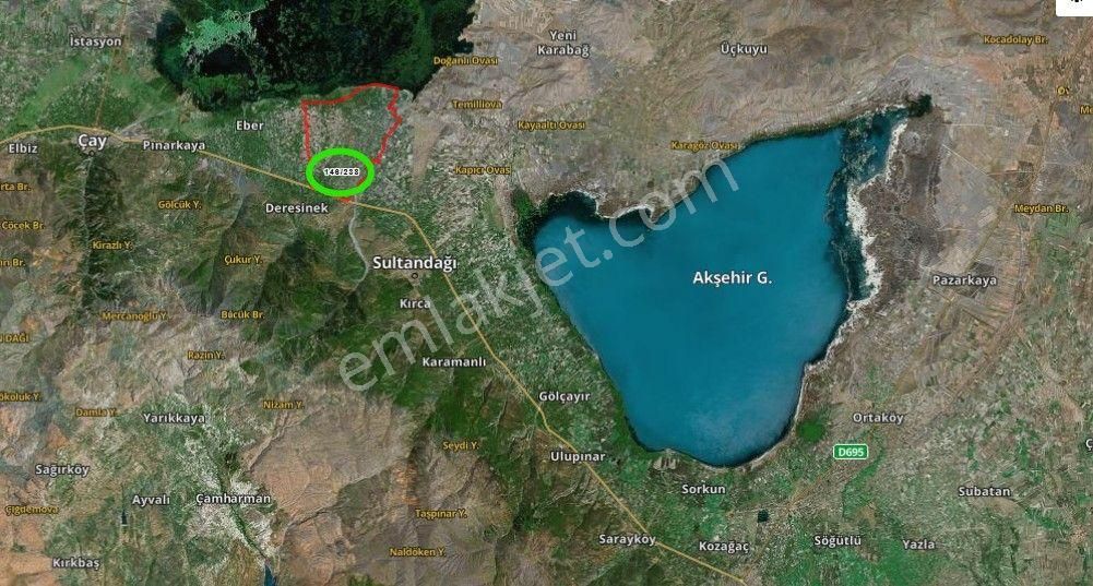 Akçay Emlak'tan Sultandağı Yakasenek Mahallesinde Kooperatif Suyu Bulunan Satılık Tarla - Görsel 34