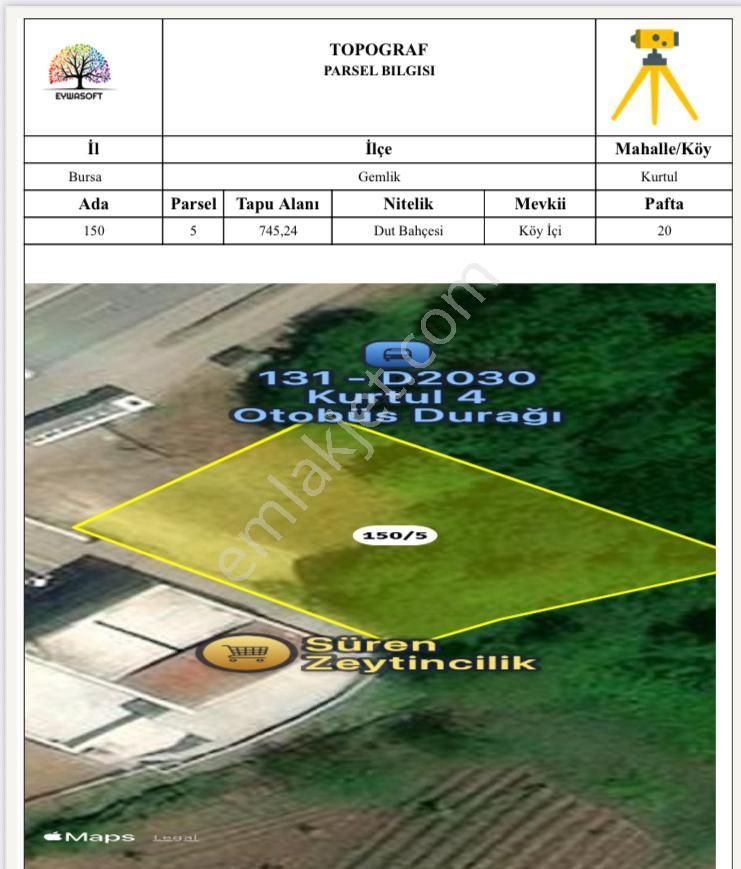 Bursa Gemlik Kurtulda Emsalsiz Fırsat Arazi - Görsel 6