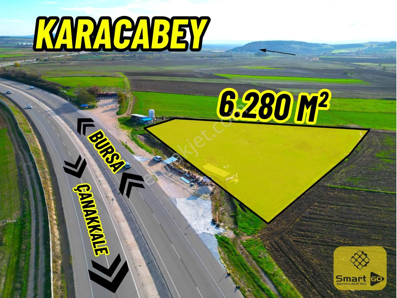 |karacabey| Bursa - Çanakkale Yolu'na Cephe Yatırımlık Arazi!