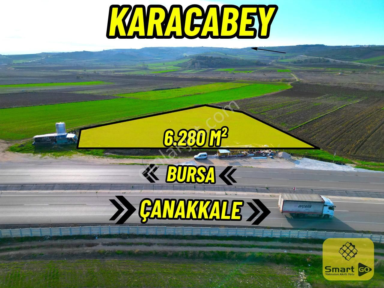 |karacabey| Bursa - Çanakkale Yolu'na Cephe Yatırımlık Arazi! - Görsel 2