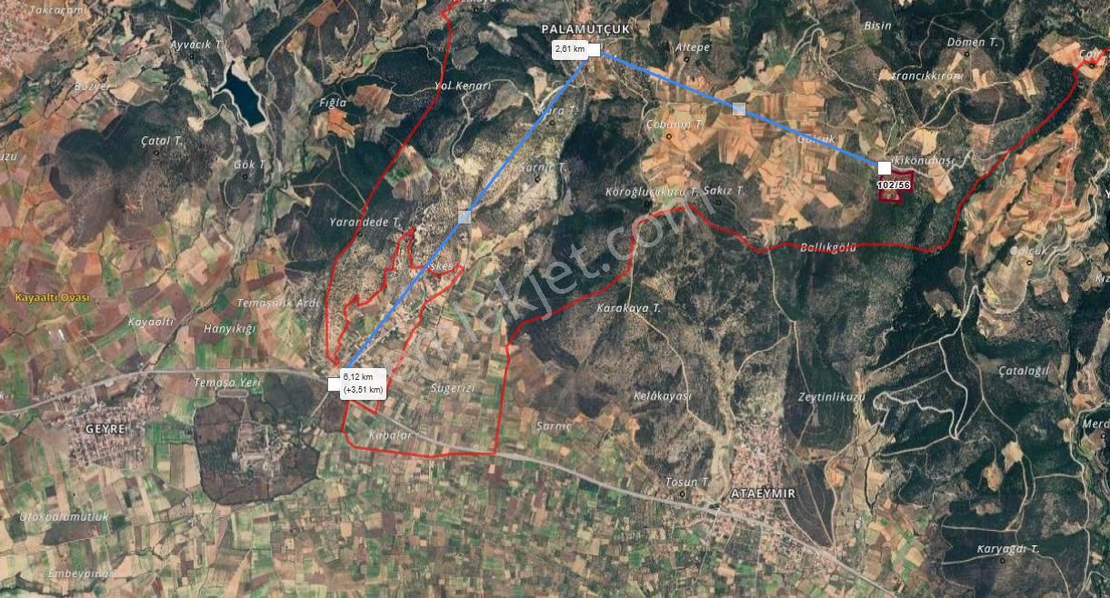 Yaylada Boş Tarla 53.300 M2 Aydın Karacasu - Görsel 17