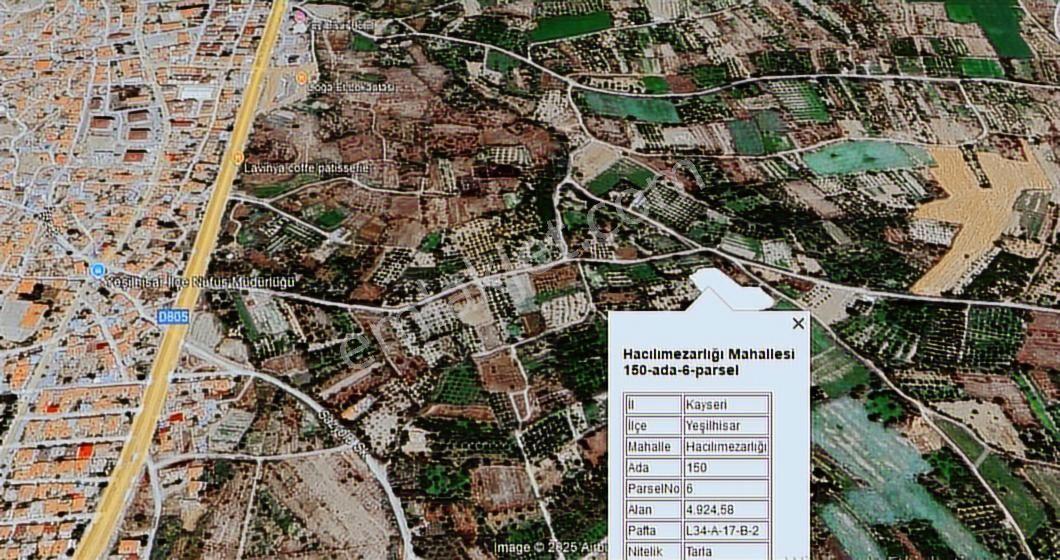 Yeşilhisar Hacılımezarlığı Mevki İçinde Evi Olan Satılık Tarla - Görsel 5