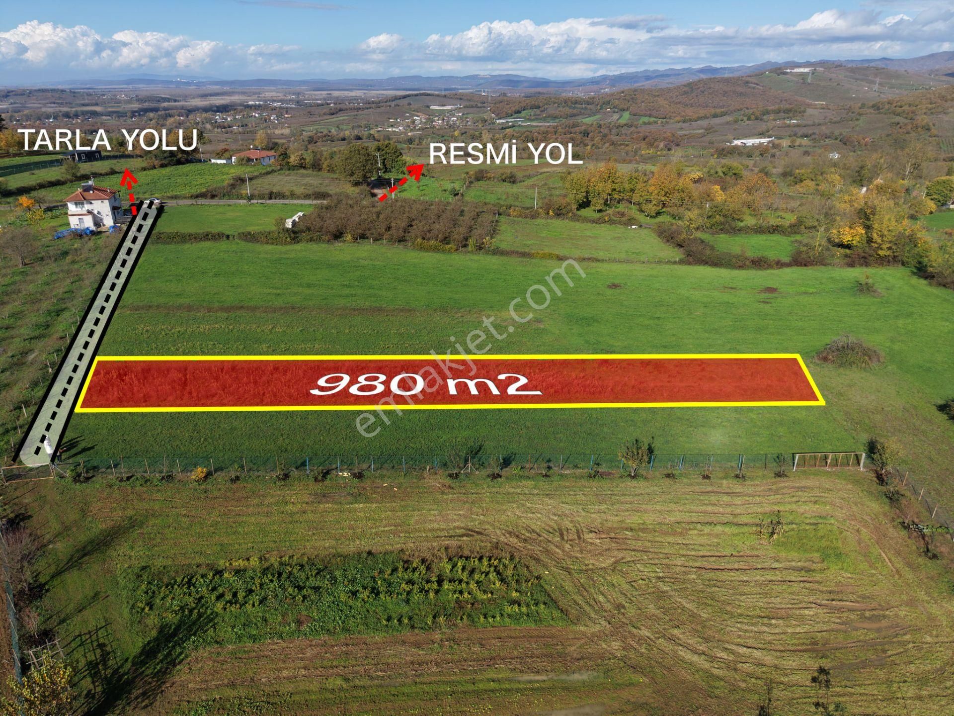 Emlakevim - Şehler Mahallesinde Satılık 980 M2 Tarla ! - Görsel 6