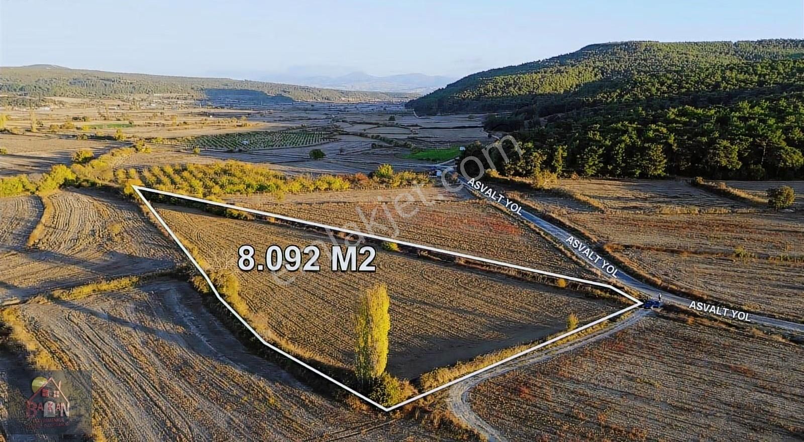 Köy E Yakın Yol U Suyu Olan 8 Dönüm Verimli Arazi - Görsel 5