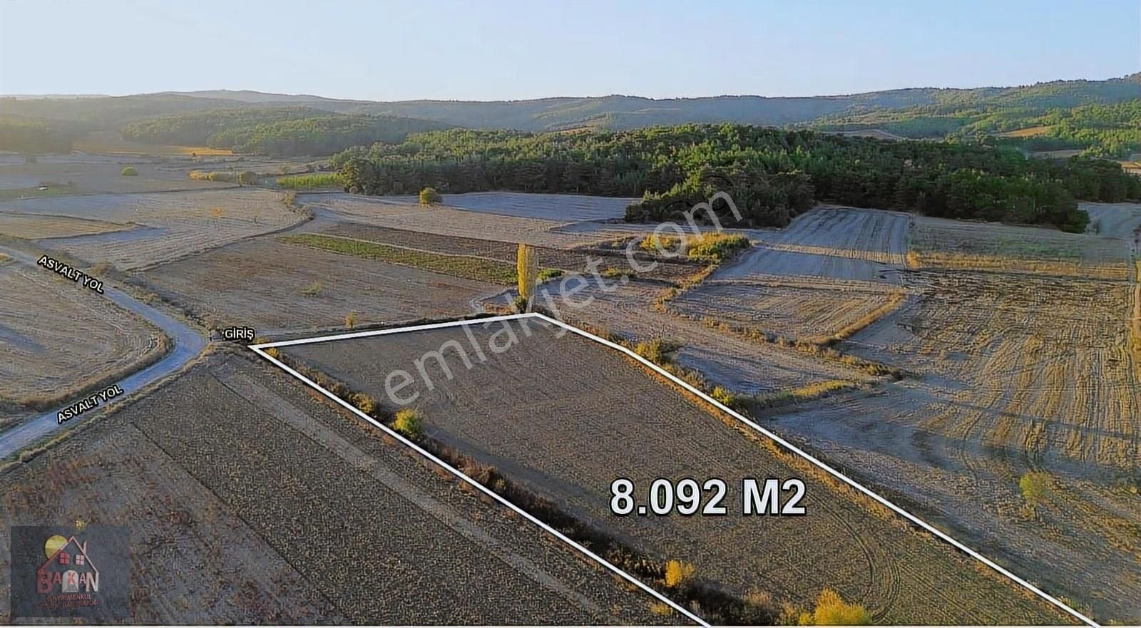 Köy E Yakın Yol U Suyu Olan 8 Dönüm Verimli Arazi - Görsel 3