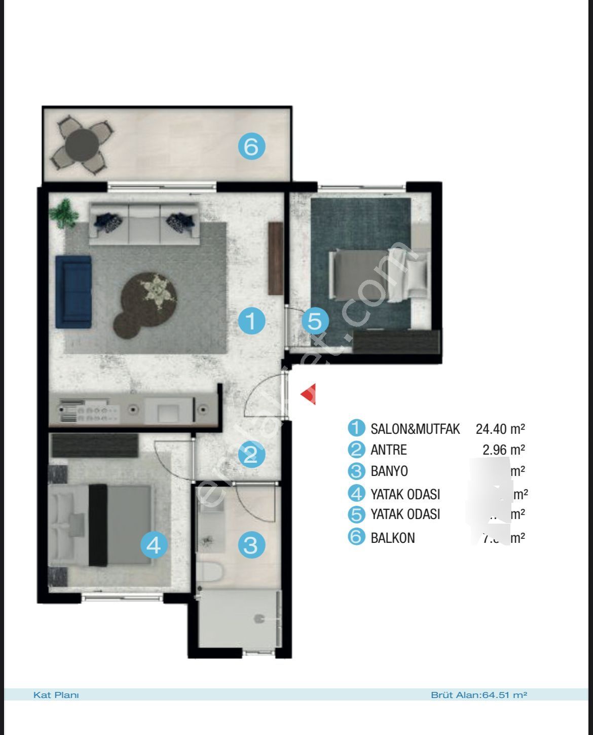 Yarısı Peşin Kalanı 36 Ay Vade İle Satılık Daireler - Görsel 17