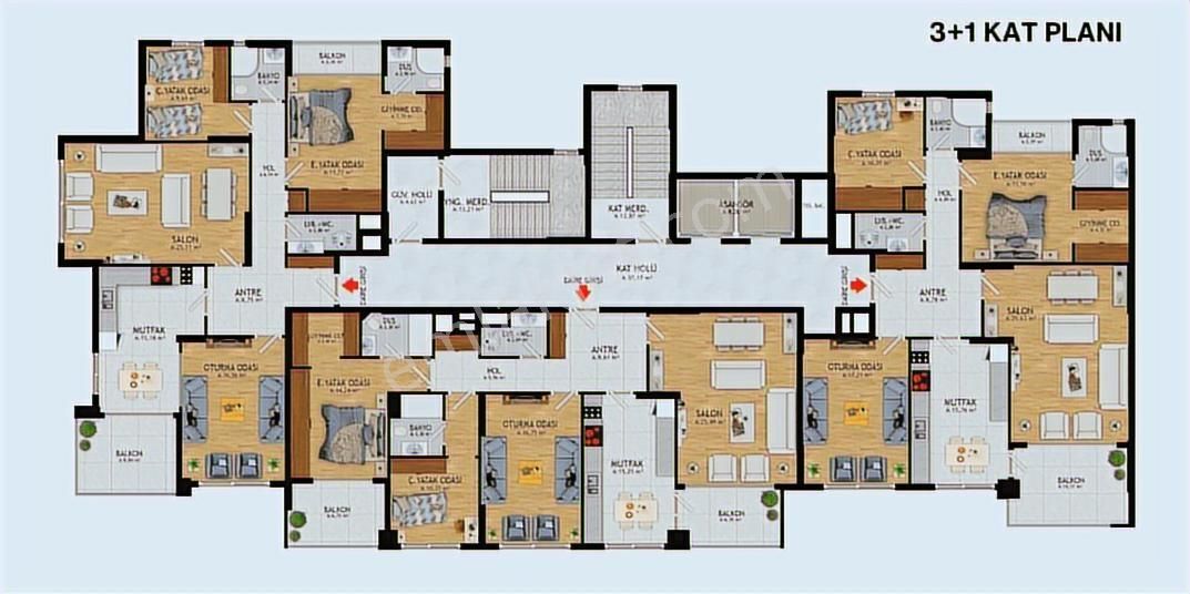 İldem'in En Prestijli Projesi Mak Yapı 3+1 Satılık Daire - Görsel 19