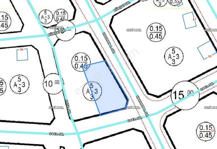 Türkiyem Gyo// Gesi Mahallesi 858 M2 Temiz Köşe Villa Parseli - Görsel 4