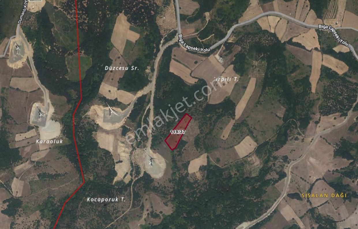 Remax Ömer'den Fırsat Satılık 8.866 M2 Tarla Çanakkale / Lapseki - Görsel 6