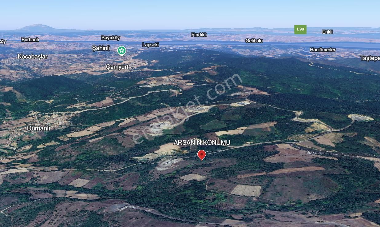 Remax Ömer'den Fırsat Satılık 8.866 M2 Tarla Çanakkale / Lapseki - Görsel 11